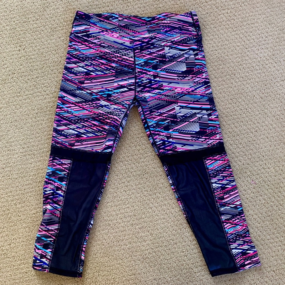 Fabletics Capri Leggings with Mesh Detail